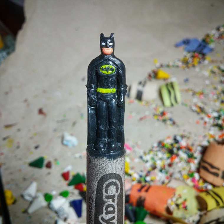 персонажи из восковых мелков, вырезает из восковых мелков, скульптуры из восковых мелков, Хоанг Тран, Hoang Tran