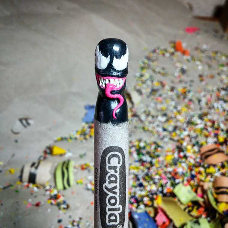 персонажи из восковых мелков, вырезает из восковых мелков, скульптуры из восковых мелков, Хоанг Тран, Hoang Tran