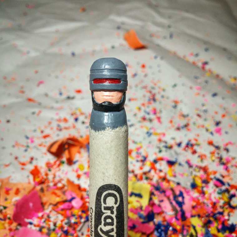 персонажи из восковых мелков, вырезает из восковых мелков, скульптуры из восковых мелков, Хоанг Тран, Hoang Tran