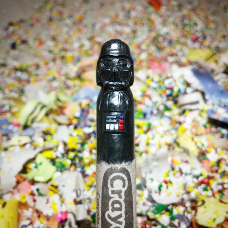 персонажи из восковых мелков, вырезает из восковых мелков, скульптуры из восковых мелков, Хоанг Тран, Hoang Tran