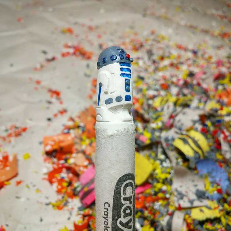 персонажи из восковых мелков, вырезает из восковых мелков, скульптуры из восковых мелков, Хоанг Тран, Hoang Tran