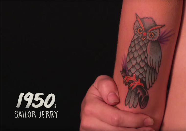 история моды, 100 лет американской татуировки, история татуировки в Америке