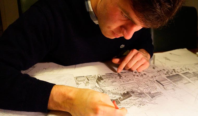 Cityscapes, рисует крупные города по памяти, Стефан Бликрод, Stefan Bleekrode