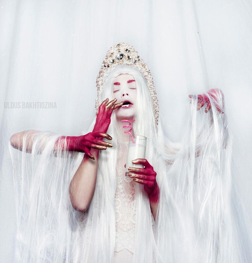 Фото-художница создаёт сюрреалистические фотографии для иллюстрации традиционных русских сказок Uldus, Uldus Bakhtiozina, сюрреалистические сказки