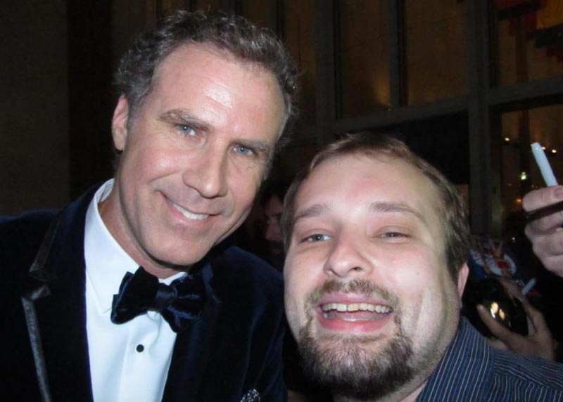 селфи со знаменитостями, парень делает фотографии со знаменитостями