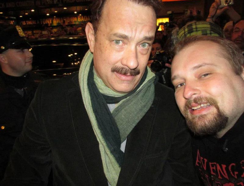 селфи со знаменитостями, парень делает фотографии со знаменитостями