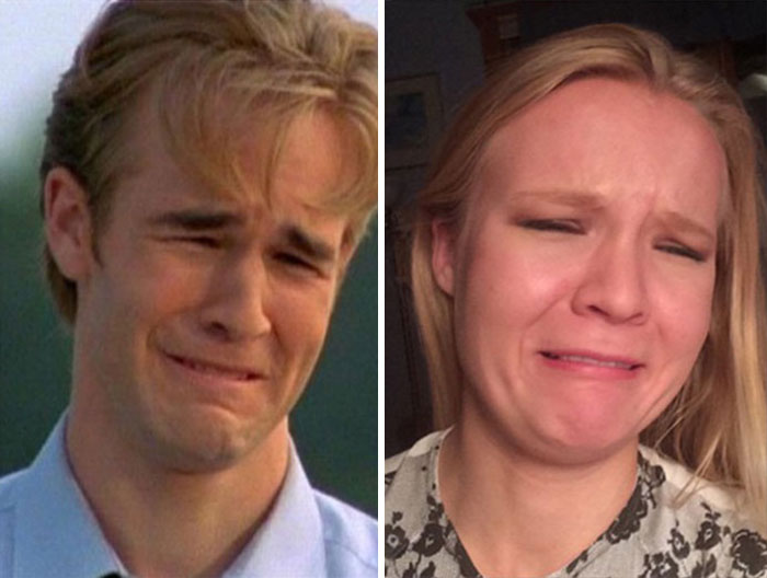 Из мема в реальность: девушка умело пародирует смешные лица знаменитостей, ставших мемами Девушка умело парадирует лица знаменитостей, CellCow