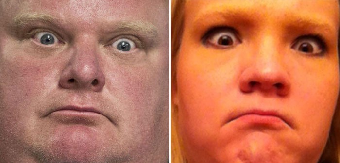 Из мема в реальность: девушка умело пародирует смешные лица знаменитостей, ставших мемами Девушка умело парадирует лица знаменитостей, CellCow