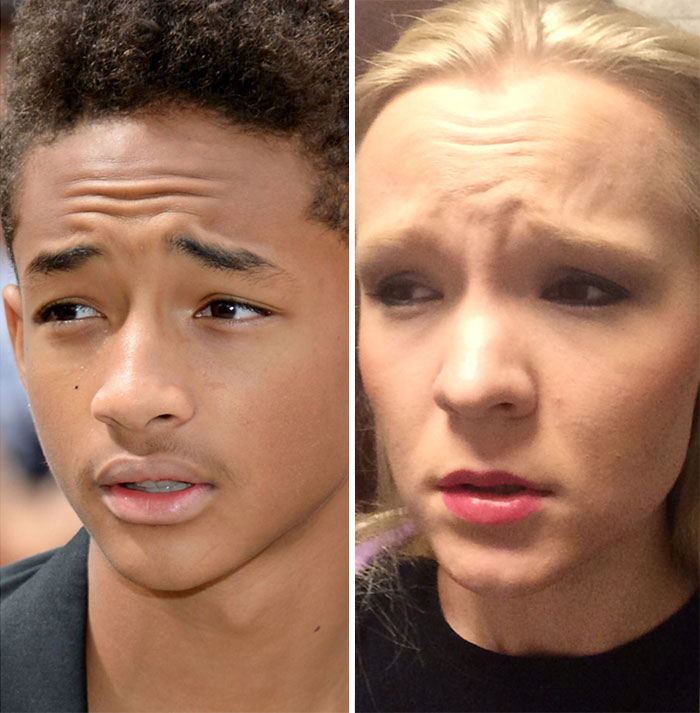 Из мема в реальность: девушка умело пародирует смешные лица знаменитостей, ставших мемами Девушка умело парадирует лица знаменитостей, CellCow