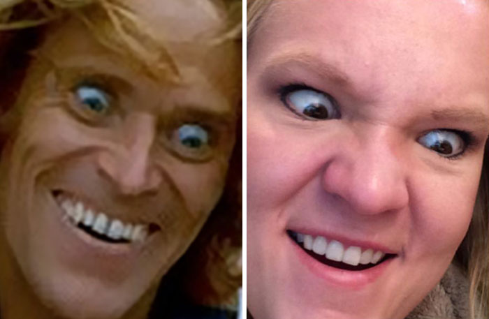 Из мема в реальность: девушка умело пародирует смешные лица знаменитостей, ставших мемами Девушка умело парадирует лица знаменитостей, CellCow