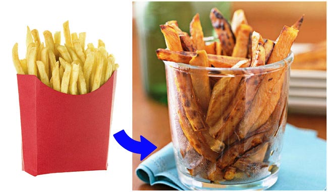 полезные заменители вредных высококалорийных продуктов