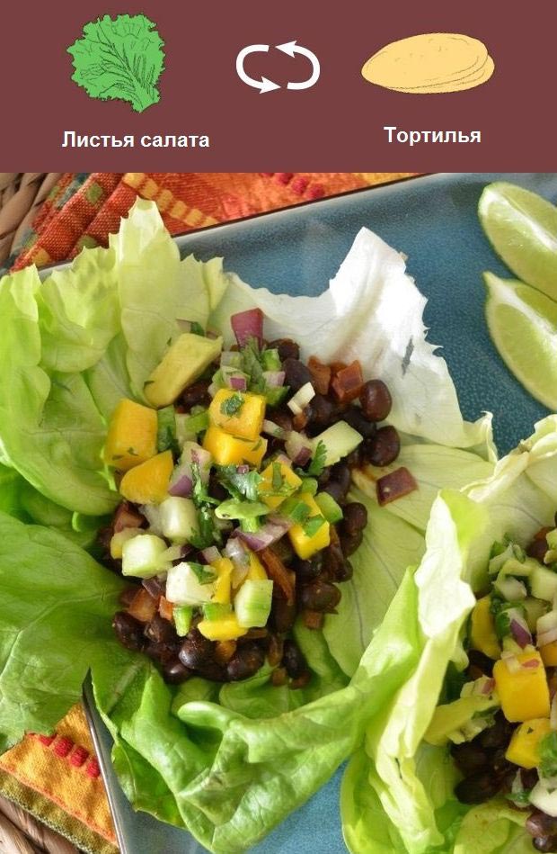 полезные заменители вредных высококалорийных продуктов