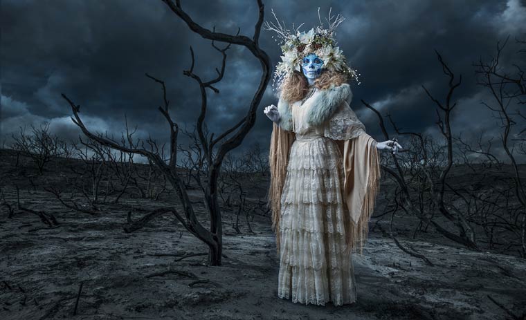 Сахарные черепа, портреты ко Дню мертвых, Las Muertas, Тим Таддер,Tim Tadder