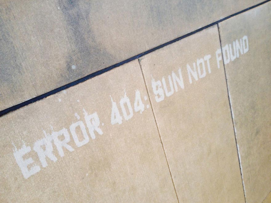 Невидимый стрит-арт, стрит-арт который появляется во время дождя, Перегрин Чёрч, Peregrine Church