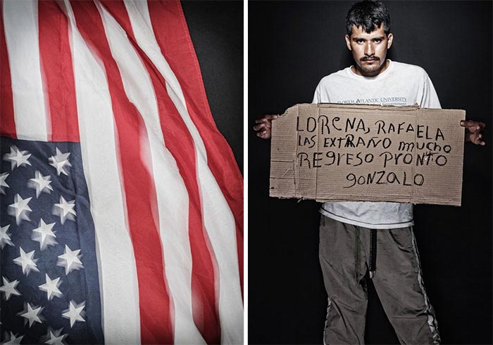 Другая сторона американской мечты, портреты мигрантов пострадавших при въезде в США, Никола Оукин, Nicola Okin