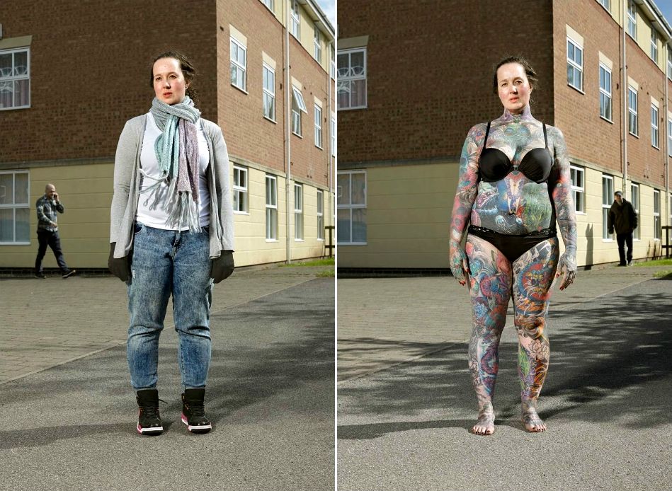 Алан Поудрил, Alan Powdrill, Covered, татуированные люди в одежде и без