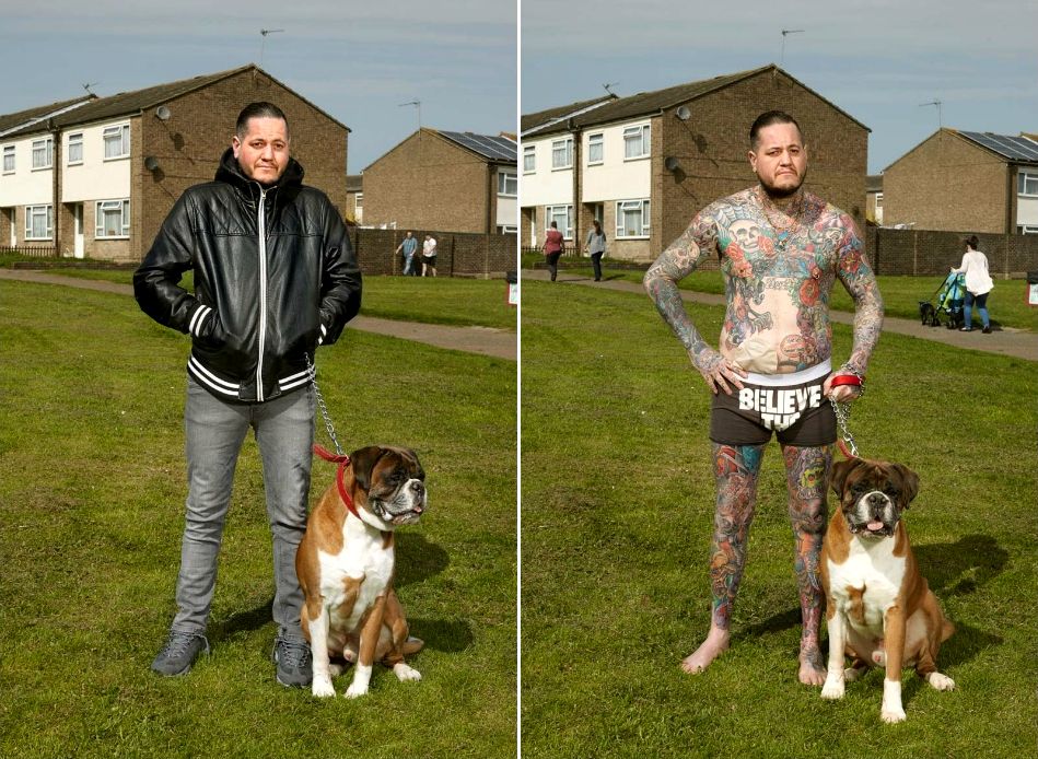 Алан Поудрил, Alan Powdrill, Covered, татуированные люди в одежде и без