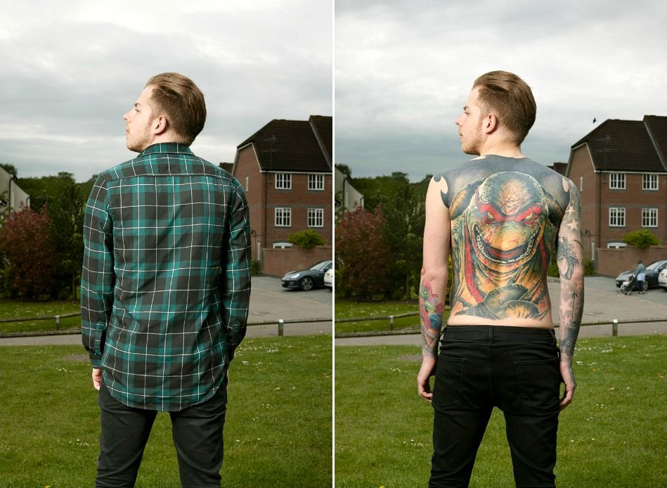 Алан Поудрил, Alan Powdrill, Covered, татуированные люди в одежде и без