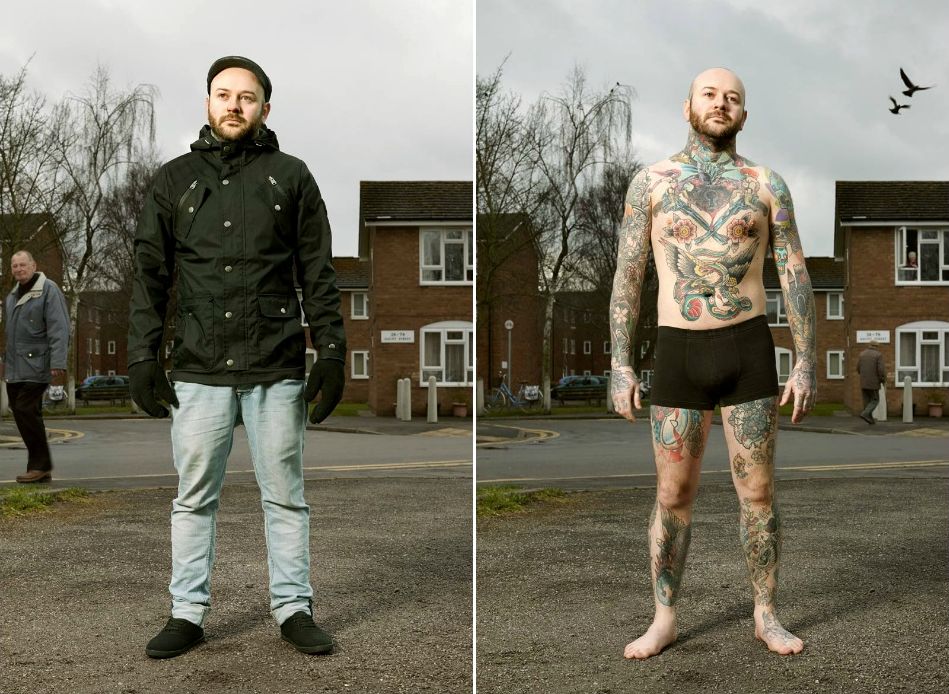 Алан Поудрил, Alan Powdrill, Covered, татуированные люди в одежде и без