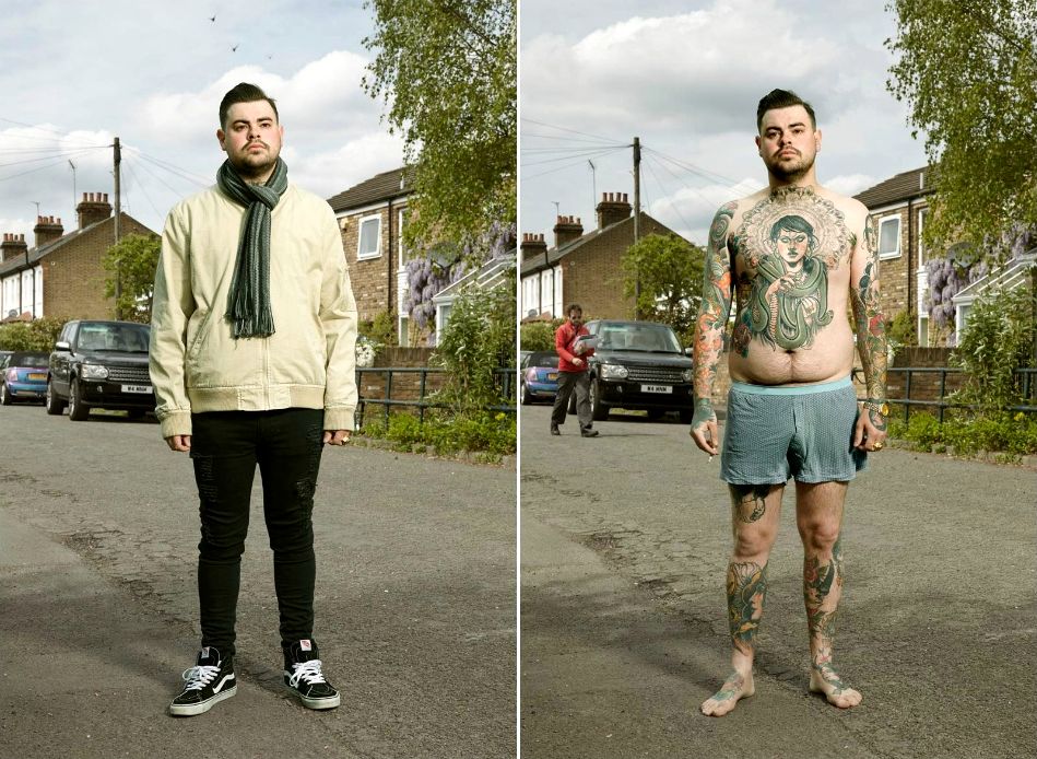 Алан Поудрил, Alan Powdrill, Covered, татуированные люди в одежде и без