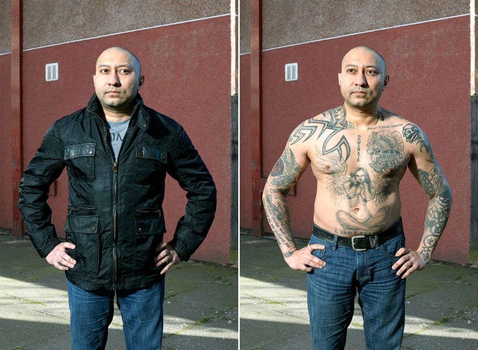 Алан Поудрил, Alan Powdrill, Covered, татуированные люди в одежде и без