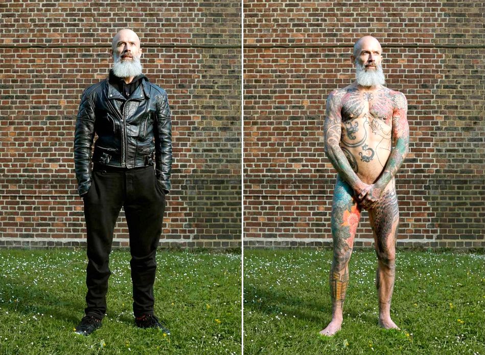 Алан Поудрил, Alan Powdrill, Covered, татуированные люди в одежде и без