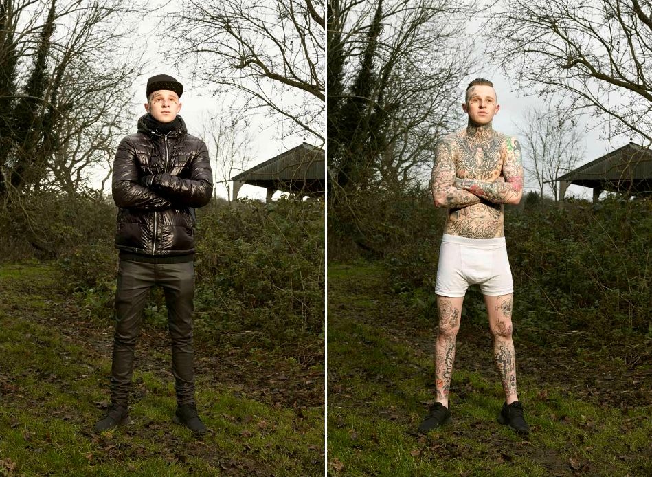 Алан Поудрил, Alan Powdrill, Covered, татуированные люди в одежде и без