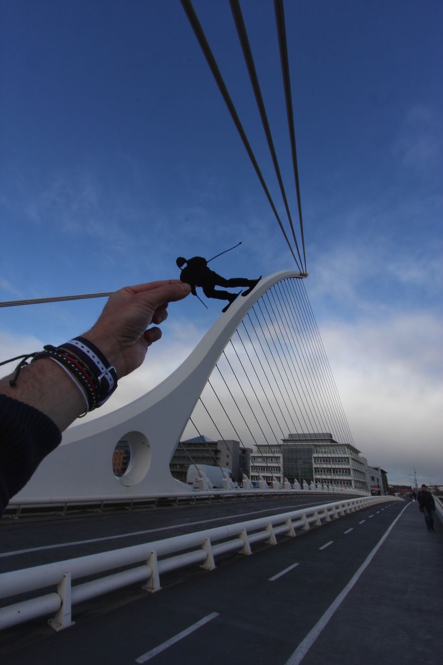 фотограф дополнил достопримечательности трафаретами, Рич МакКор, Rich McCor