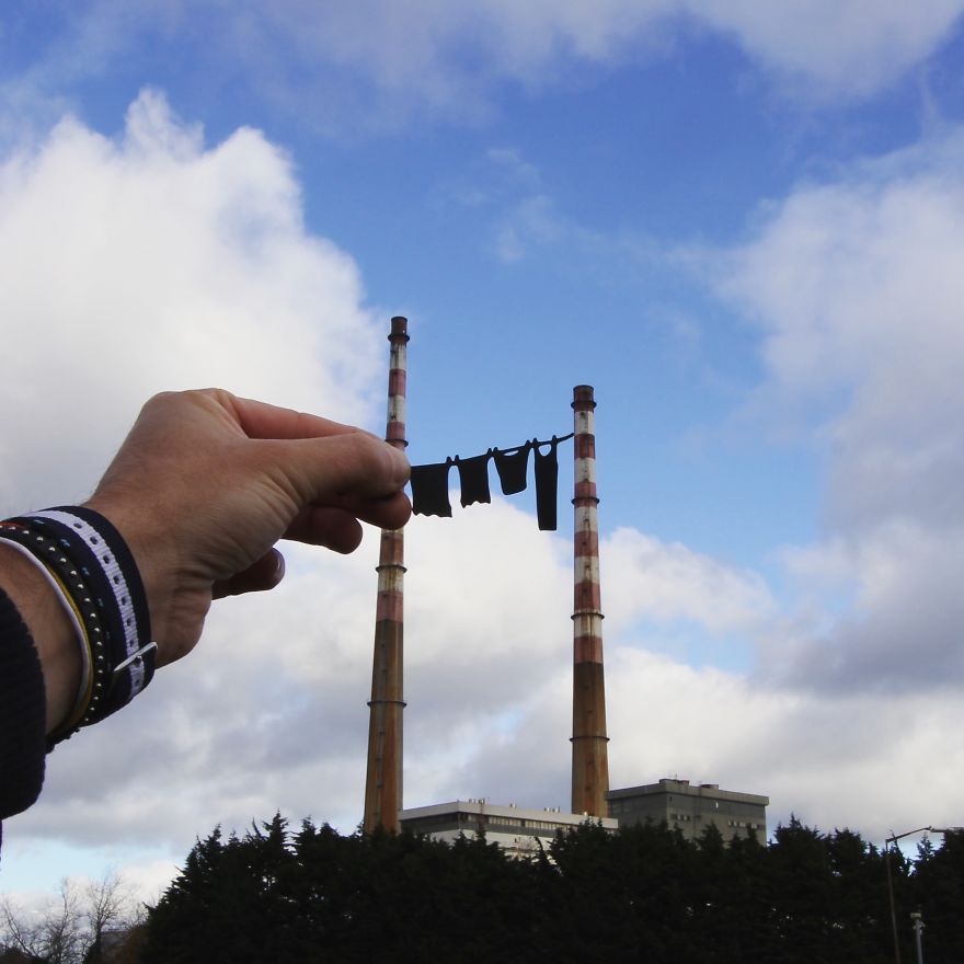 фотограф дополнил достопримечательности трафаретами, Рич МакКор, Rich McCor