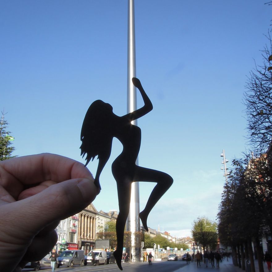 фотограф дополнил достопримечательности трафаретами, Рич МакКор, Rich McCor