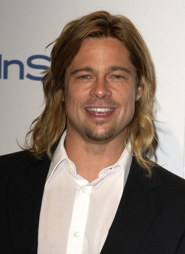 эволюция причесок Бреда Питта, история прическо Бреда Питта. стрижки Бреда Питта, прически Бреда Питта с 1988 по 2014 год