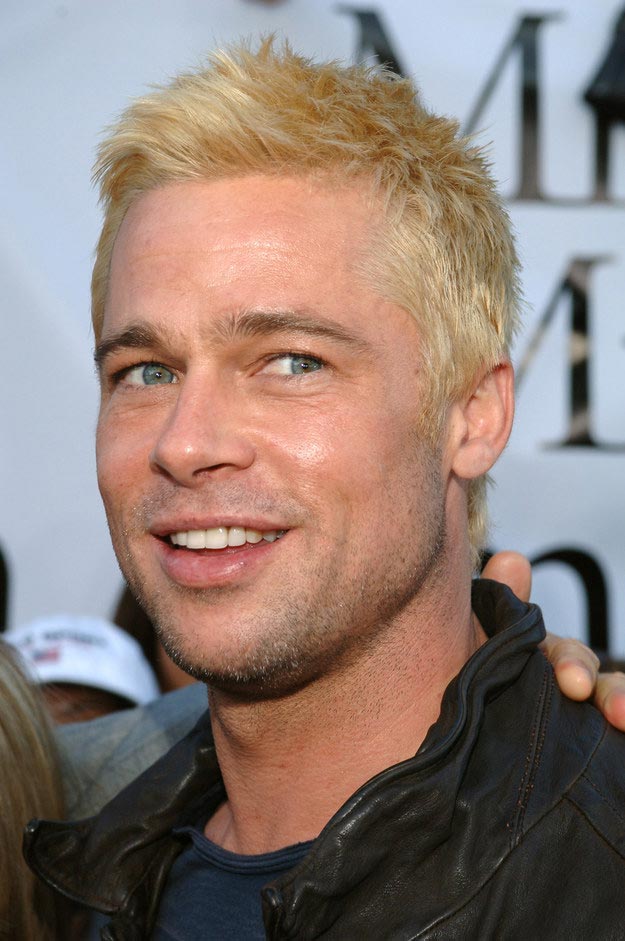 эволюция причесок Бреда Питта, история прическо Бреда Питта. стрижки Бреда Питта, прически Бреда Питта с 1988 по 2014 год