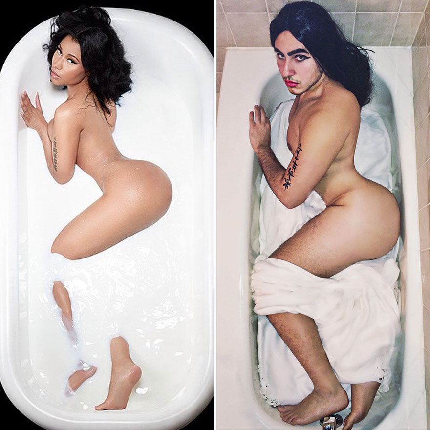 парень пародирует звёзд Голливуда, Мина Джерджес, Mina Gerges