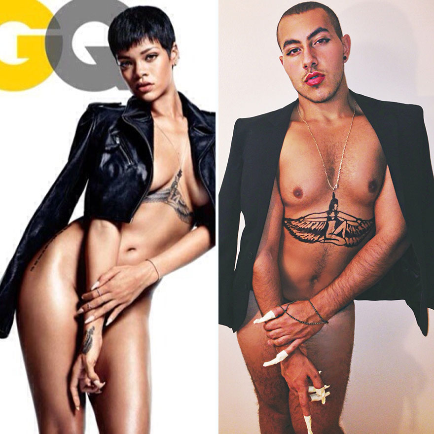 парень пародирует звёзд Голливуда, Мина Джерджес, Mina Gerges