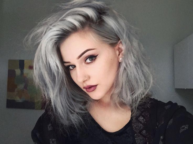 серый цвет волос, серые волосы, #grannyhair, gray hair