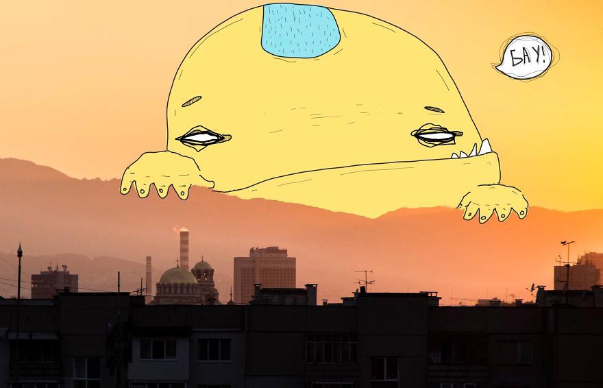 Sofia Monsters, нарисованные монстры, Atanas Kutsev