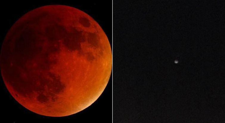 факты о кровавой супер луне, кровавая суперлуна, фотографии кровавой суперлуны из разных стран, кровавая супер луна в разных странах