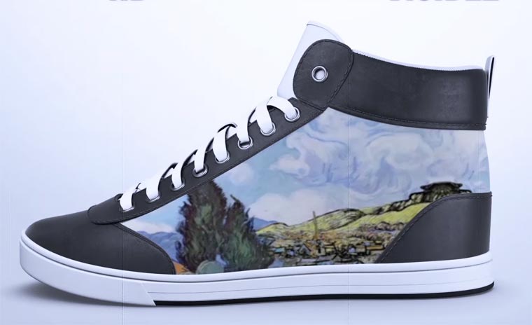 ShiftWear, кроссовки ShiftWear, менять цвет кроссовок при помощи приложения, дизайн кроссовок при помощи приложения