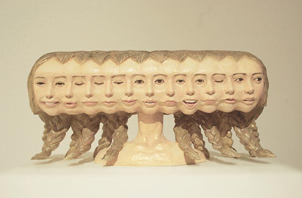 Ёшитоши Канемаки, Yoshitoshi Kanemaki, скульптуры из дерева