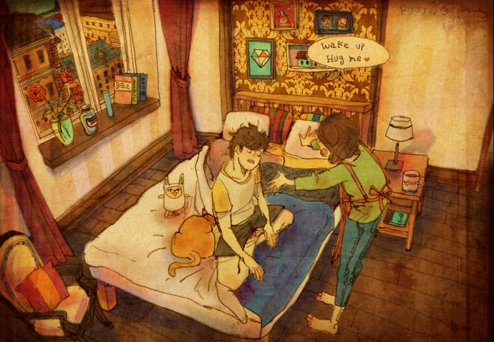 Puuung art, Puuung художник, любовь в мелочах