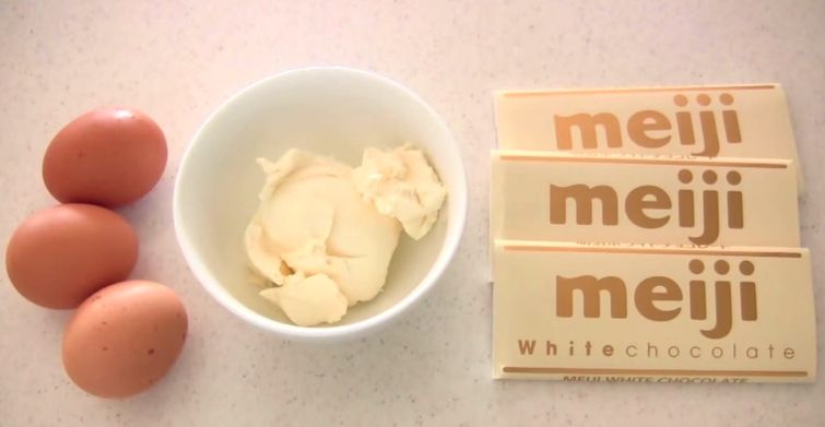 чизкейк из 3-х ингредиентов, японский чизкейк