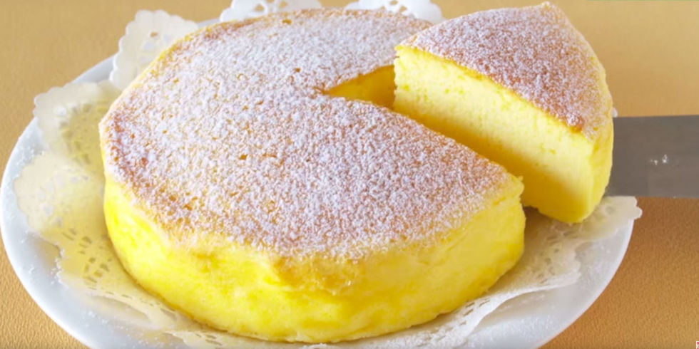 чизкейк из 3-х ингредиентов, японский чизкейк