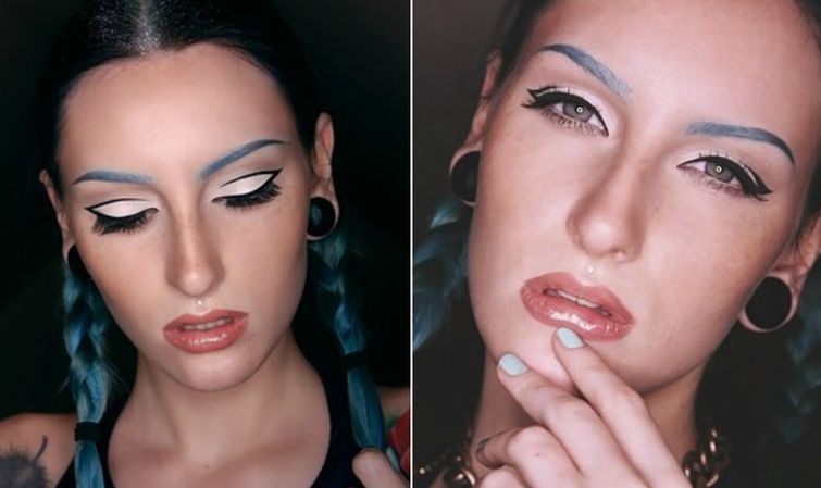 графичные стрелки, макияж 2015