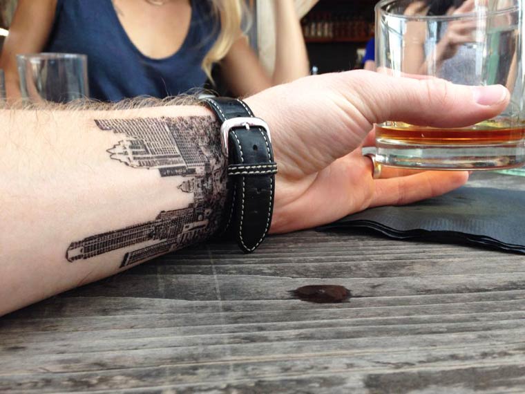 временные татуировки, Momentary Ink, временные татуировки перед нанесением реальных