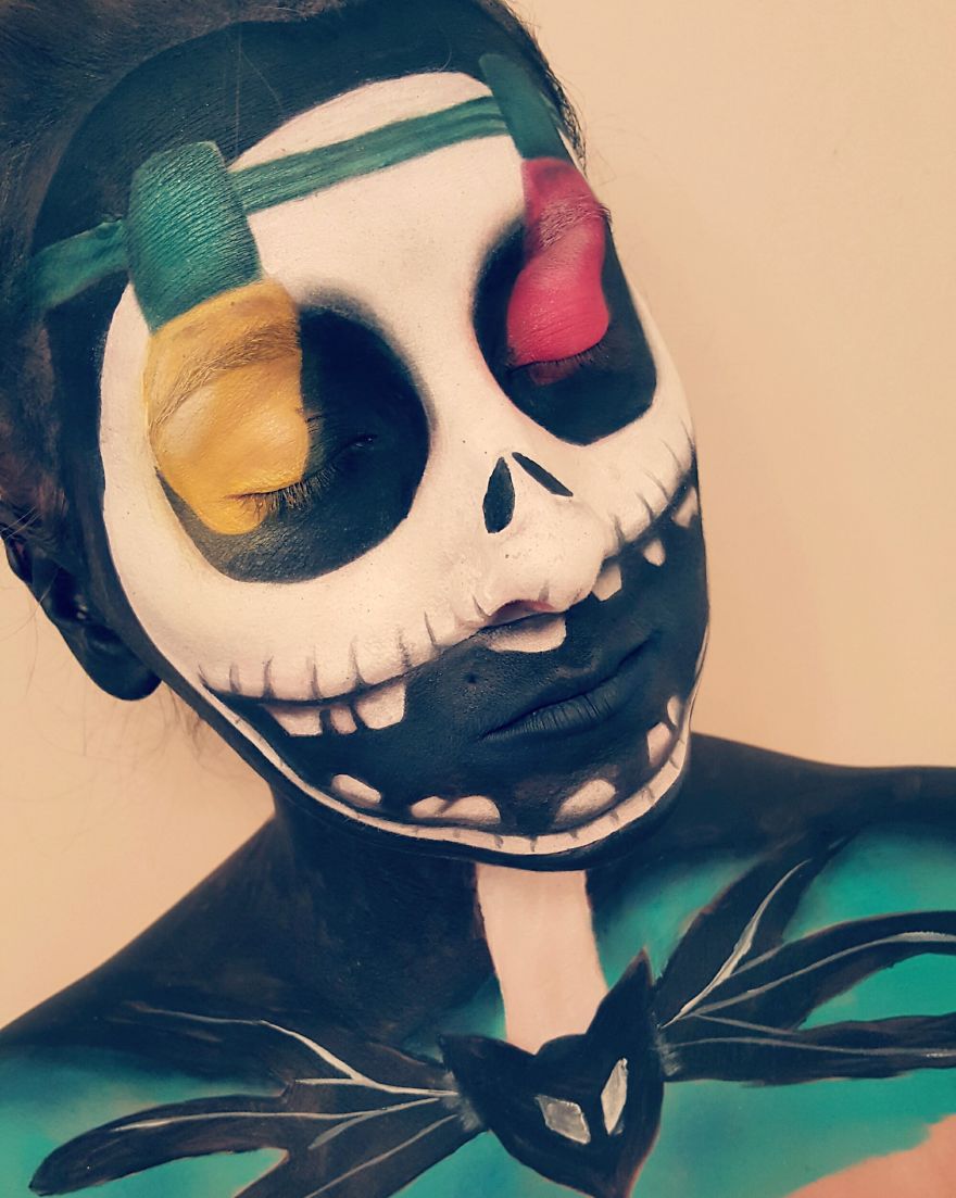 тематический новогодний макияж, новогодний макияж идеи