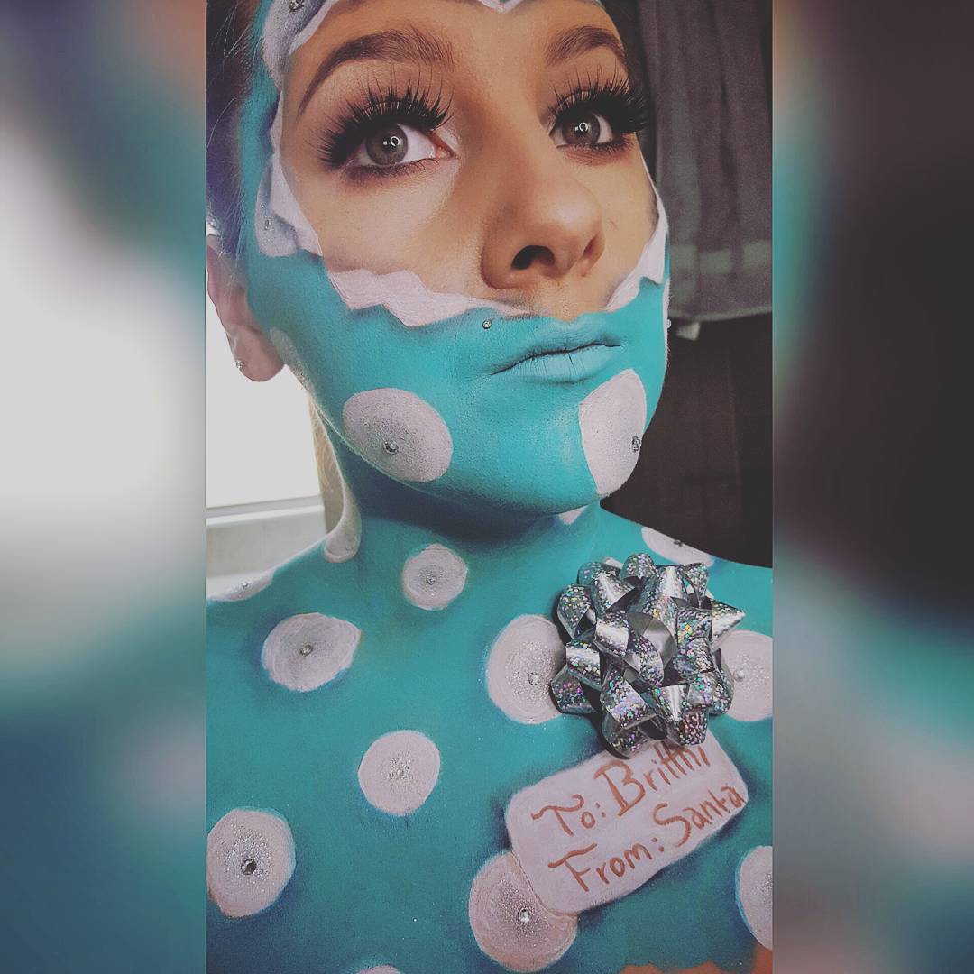 тематический новогодний макияж, новогодний макияж идеи