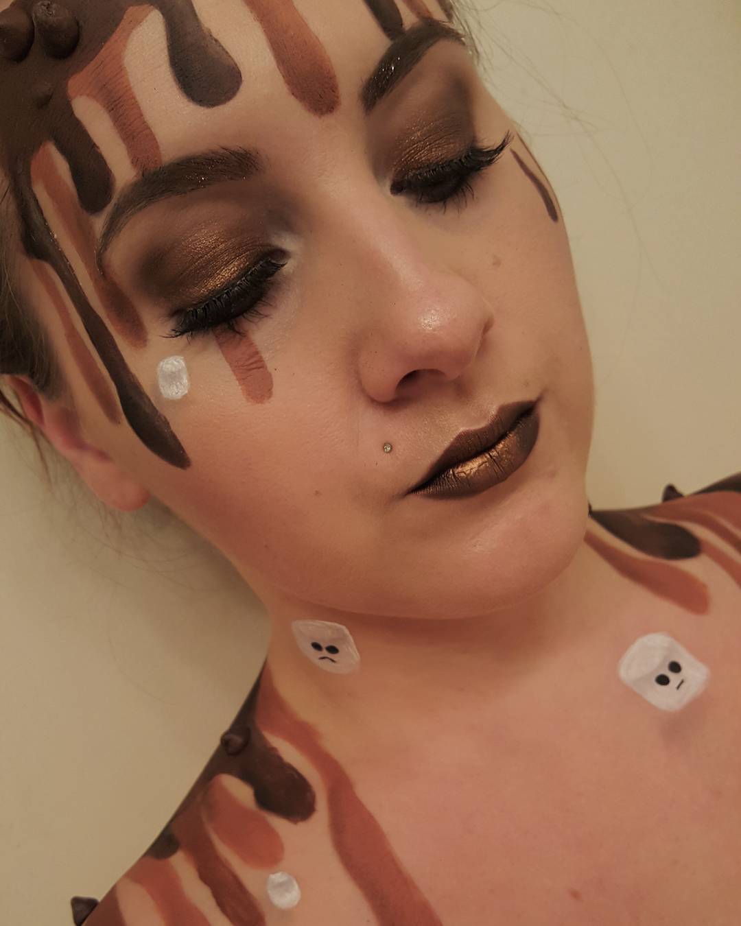 тематический новогодний макияж, новогодний макияж идеи