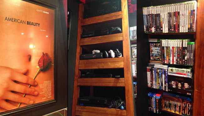 Парень построил сарай в саду и превратил его в настоящий мини-кинотеатр мини-кинотеатр, киносарайчик, маленький кинотеатр, кинотеатр своими руками, постройка кинотеатра, как построить маленький кинотеатр