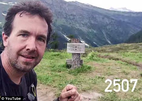 Энди Дэвидхэйзи, Andy Davidhazy, как менялось лицо путешественника, лицо путешественника во время путешествия, делал селфи через каждую милю