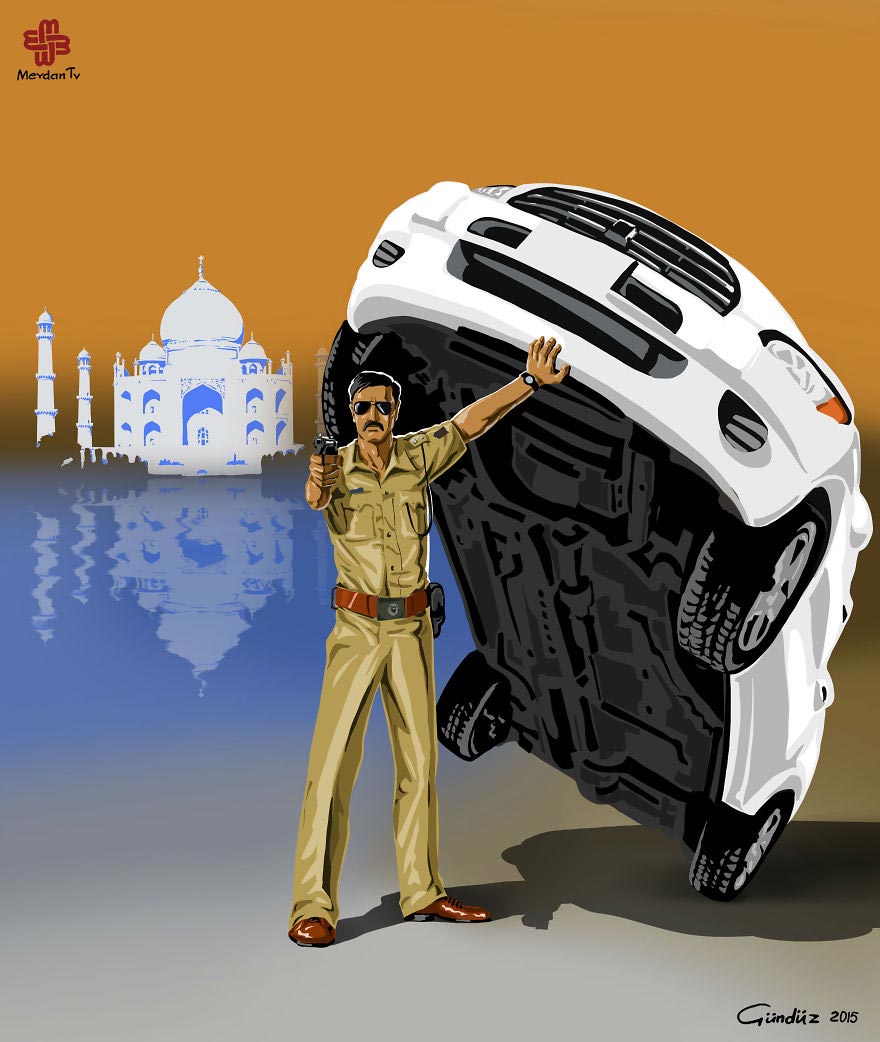 полицейские из разных стран, Гюндуз Агаев, особенности работы полицейских разных стран